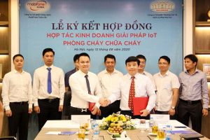 Lễ ký kết hợp đồng kinh doanh sản phẩm IoT ngành Phòng cháy chữa cháy giữa Phúc Đại An và Công ty Mobifone Global Lễ ký kết hợp đồng kinh doanh sản phẩm IoT ngành Phòng cháy chữa cháy giữa Phúc Đại An và Công ty Mobifone Global