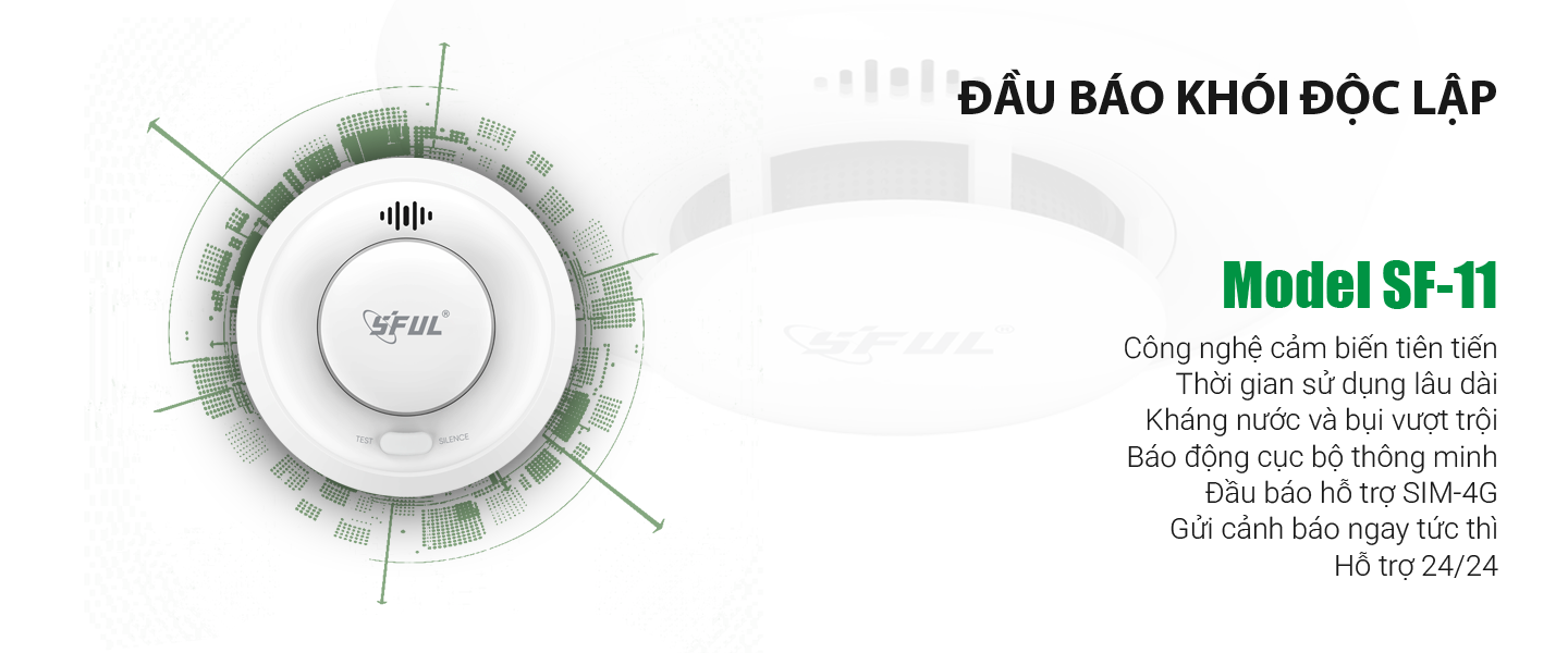Đầu báo khói độc lập 4G - SF11