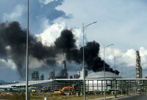 Cháy ở dự án hoá dầu Long Sơn, TP Vũng Tàu