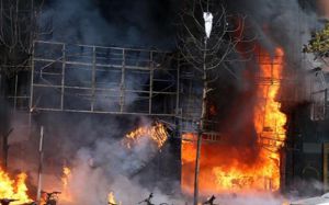 Cháy quán karaoke nghi do đốt, 2 vợ chồng chủ quán tử vong