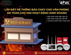 Lắp đặt hệ thống báo cháy cho nhà hàng chuyên nghiệp – Phúc Đại An